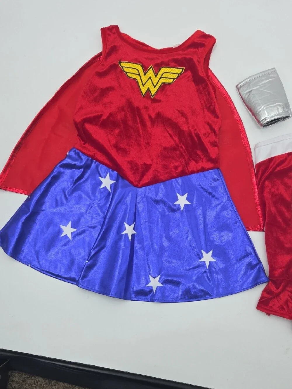Wonder Woman Kids Red & Blue Superhero Costume